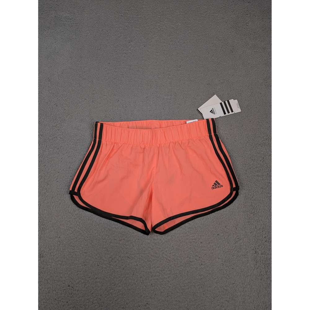 Adidas Shorts Womens Small Coral Climalite Aktiv Running‎ 3 Stripe Athletic